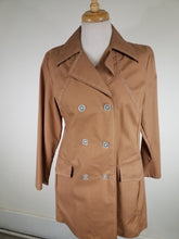 Medium 1960's Structured Light Cotton Jacket Spring Coat