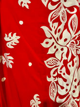 Large Hawaiian Print Maxi Dress Cotton 70’s Dress