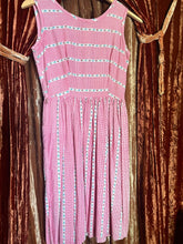 Size 4-6 Vintage Pink Cotton Gingham Fit & Flare 1950’s dress